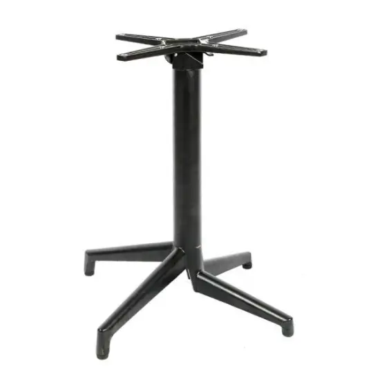 Folding cast iron table base