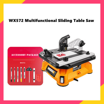 WX572 Multifunctional Table Panel Saw Curve Saw Woodworking Table Sawing Machine For Wood/PVC/Aluminum/Tile Cutting 220V 650W