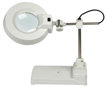 LT-86B Desktop Lift Illumination Magnifier with LED - 10X/15X/20X Industrial Magnifying Glass