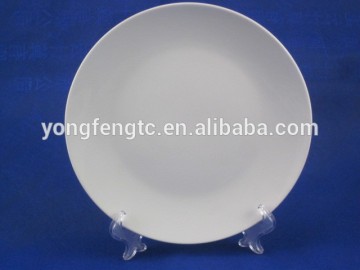 YF13103 white stoneware dinner plate