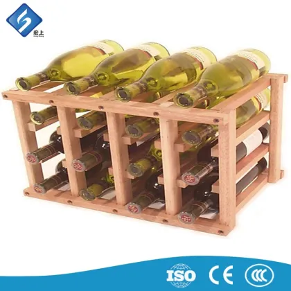 White Pine 36 Bottle Wine and Stemware Wood Wine Rack