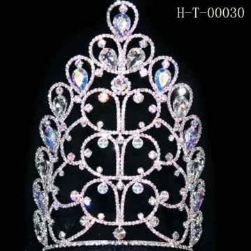 AB crystal pageant tiara,wholesale tiara crowns