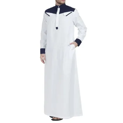 Wholesale Islamic Muslim Clothing: 2024 Latest Ethnic Thobe for Men