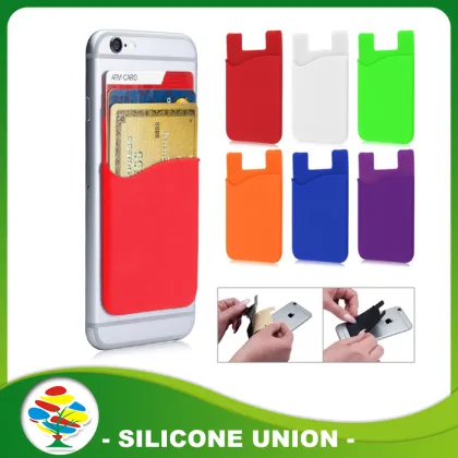 2016 Promotion multicolor 3M Silicone Card holder