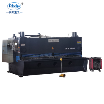 Piatto da 10 mm a taglio idraulico per metallo e in acciaio inossidabile Guillotina CNC QC11Y/K-10 3200 mm COLULO IDRAULICO