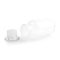 Bouche à bouche large et réactif transparent avec bouchon 125 ml