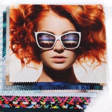 Custom High Quality Logo Printed Microfiber Lens Cleaning Cloth