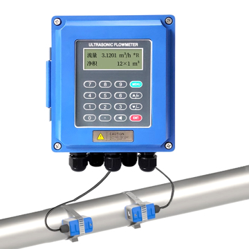 Wall Mounted Analog 4~20mA Flowmeter DN15-6000 with Digital RS485 Clamp on Ultrasonic Water Liquid Flow Meter Sensor for Pipeline