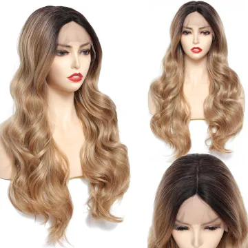 X-TRESS Factory Price 24 Inch Synthetic Hair Wig For Black Women Heat Resistant Synthetic Hair Synthetic Wig With Lace Front