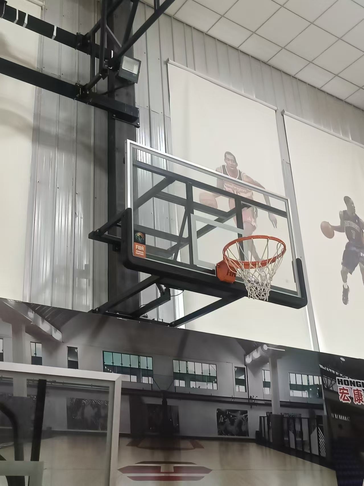 wall mounted basketball hoops (2)