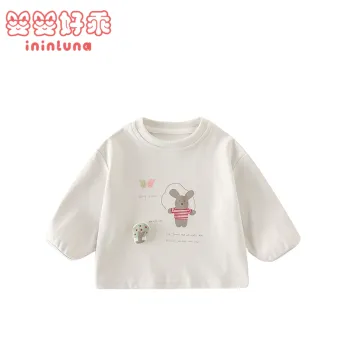 Bunny Print Baby Long Sleeve Tee