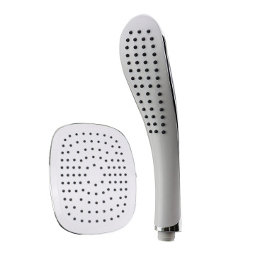 High Pressure ABS Plastic Wall Mount Shower Head with Rainwaterfall and Hand Spray in Chrome Finish