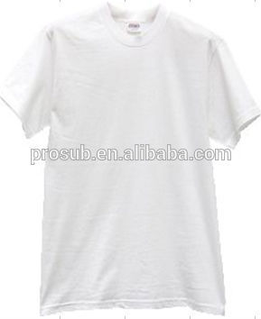 sublimation heat transfer children's combed cotton white T-shirt