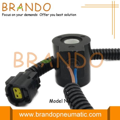 Bobina solenoide de excavadora DH55-5 DH55-7 con enchufe pequeño