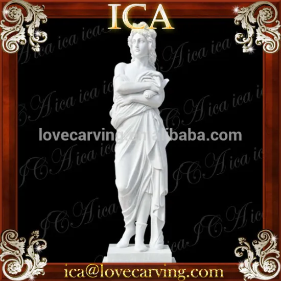 Outdoor natural marble life size stone statues garden nudes