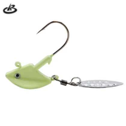 Premium Fishing Gear: Glow Crappie Jig Heads, Swim Bait Hooks, Willow Blade Spinners, and High-Quality Fishing Baits