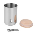 Bamboo Lid Storage Canister With Spoon