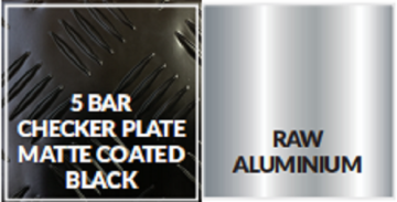 Black Aluminium 5 Bar Tread Plate