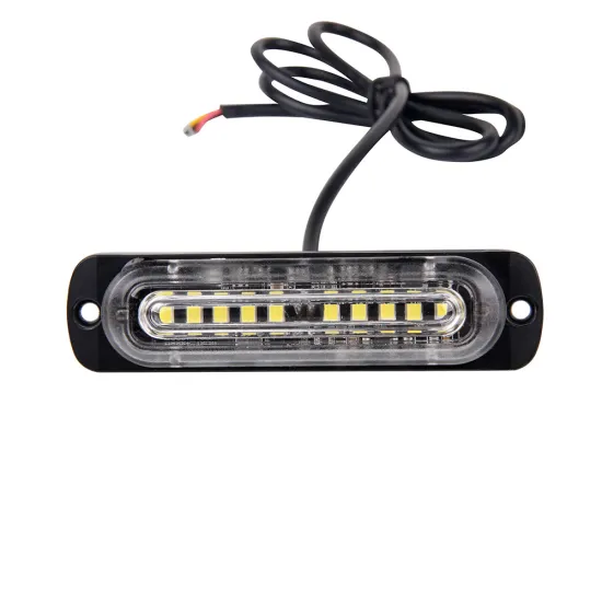 Amber/White Hazard Strobe LED Lights for Cars and Trucks