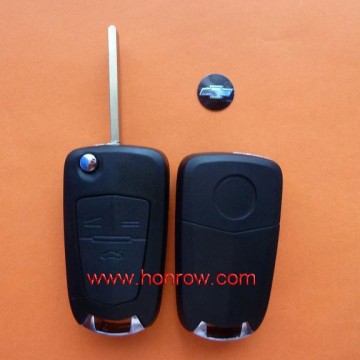 3 button modified folding universal flip key remote blank for Cherolet