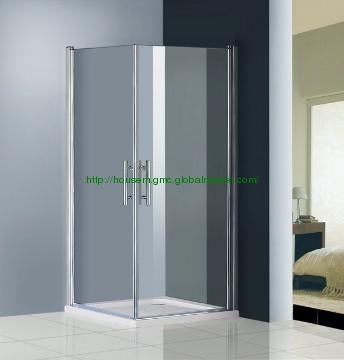 1000x1000mm Frameless pivot door corner entry shower cabin