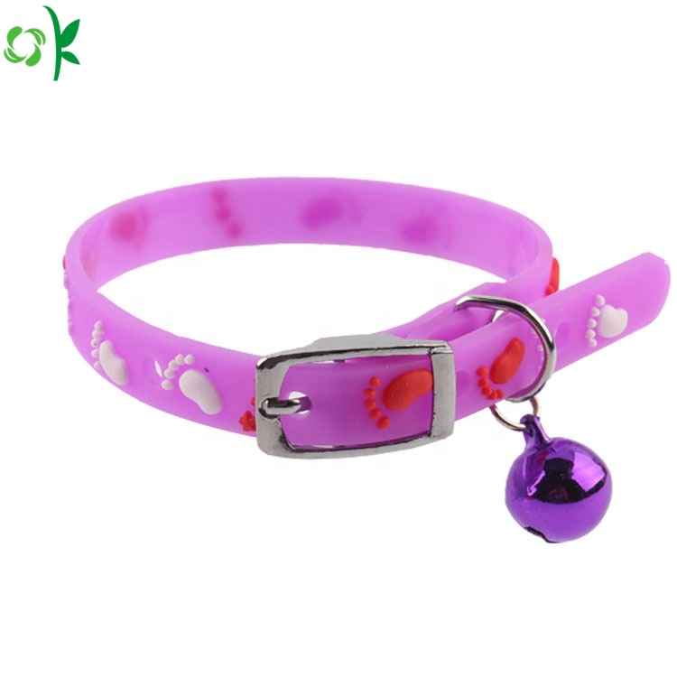 Wholesale Printed Pattern Waterproof Silicone Pet Collars