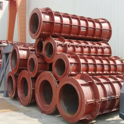 Concrete pipe reinforcement mould for precast concrete