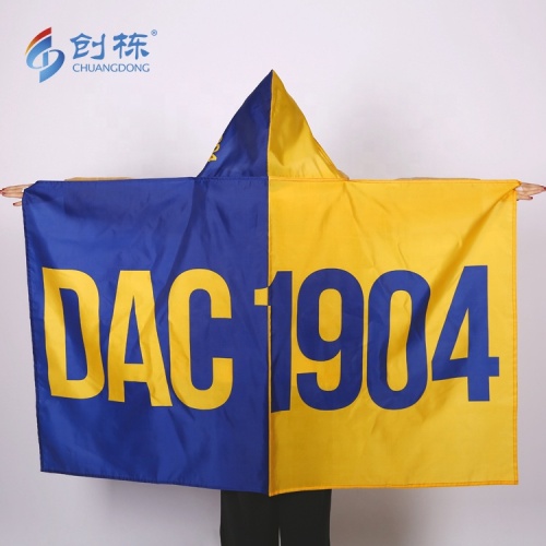 High Quality custom Print Polyester Body Cape Flag