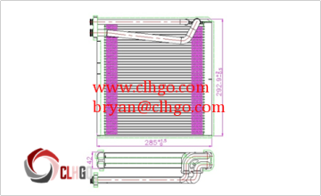 Auto Car Air AC ETPORATOR/CAR AC ETPORATOR COIL για CatePillar E320C