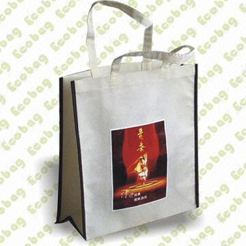 Tote Bag with Recycle PET Nonwoven Fabric, Heat Transfer Printing, Eco-friendly
