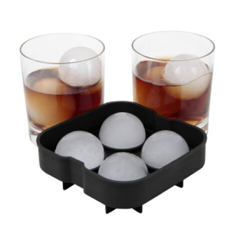 Reusable 4*4.5cm Sphere Silicone Ice Ball Maker Mold