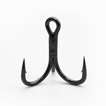 High Carbon Steel 4X Strong Sharp Treble Hooks for Saltwater Lures and Baits