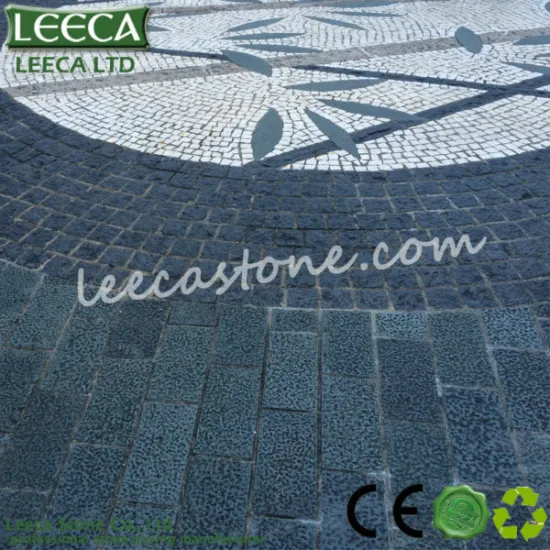 Cheap granite paving tumbed stone