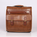 Popular carry on Stock PU leather travel luggage