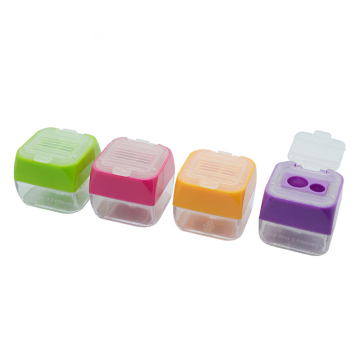 Warna berkualitas tinggi Double Hole Hole 'Plastik Manual Pensil