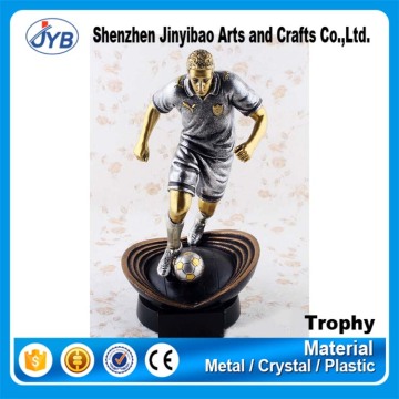 Hot Selling Football Fanatics Trophy Custom Metal Golden Silver Figure Award Trophy