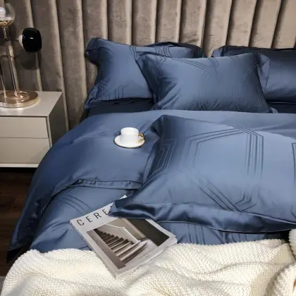 Pure color bedding with bedsheet for home textiles