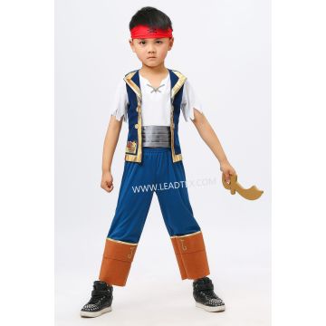 Fantas de Halloween infantil menino pirata