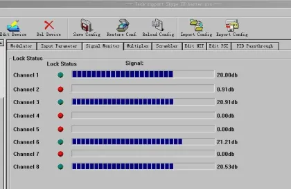 DVB-S to DVB T Modulator (8*DVB-S/S2 in,3*DVB-T RF out)