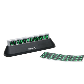 New Car Interior Accessories: Temporary Parking Card, Phone Number Plate, and More