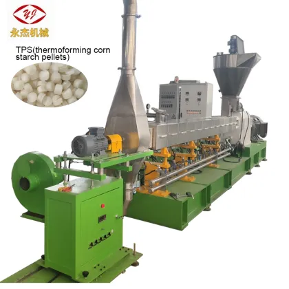 Biodegradable TPS Pellet Making Machine: Thermoplastic Corn Starch Granule Extruder