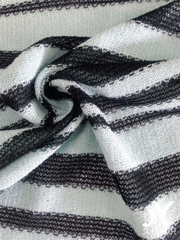 Rayon Stripe Sweater Fabric