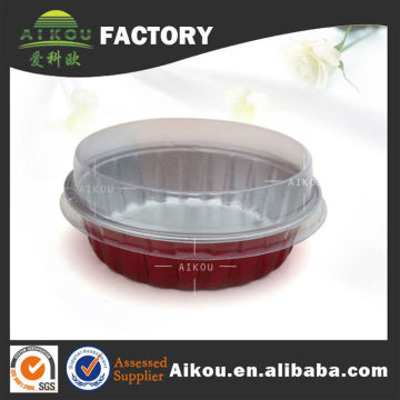Disposable fast food aluminum food container