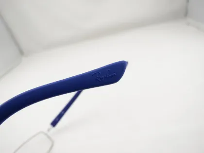 Matte Silver Ray Ban Rb6217 2538 Blue Plastic Eye Glasses Frames For Man 52mm