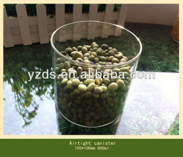 600ml Transparent glass storage bottle