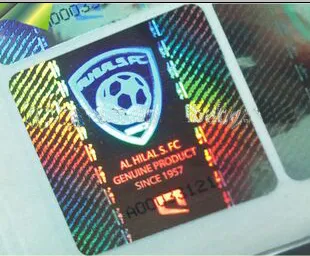 Newest sale waterproof serial number printable hologram sticker