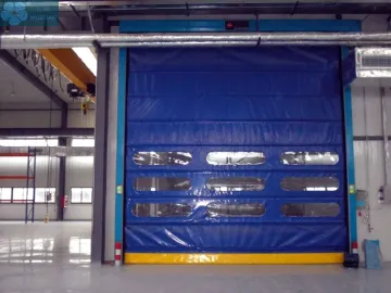 PVC Automatic High Speed Stacking Door For Garage