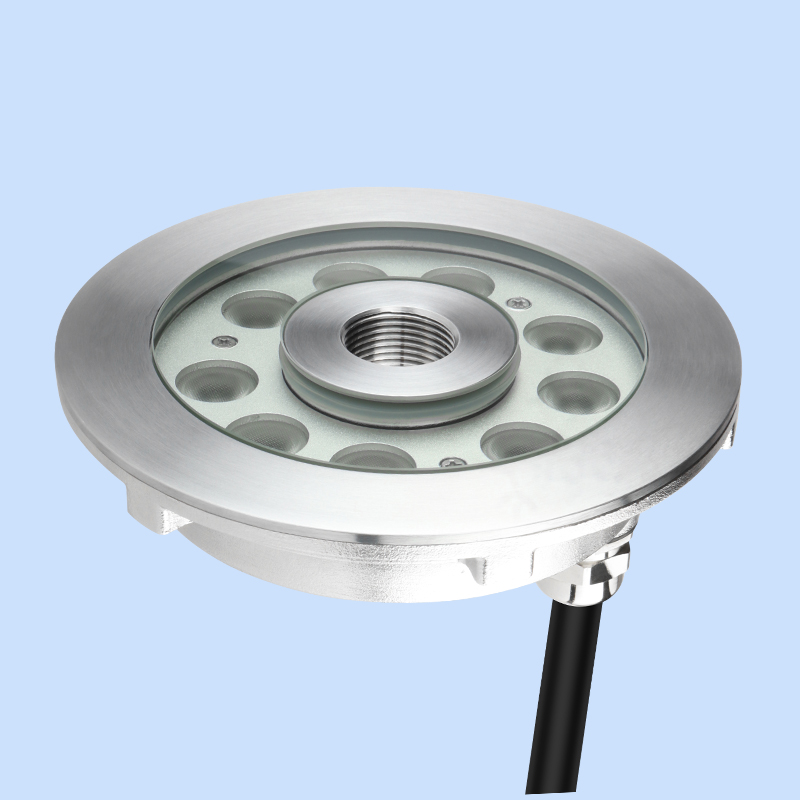 Астындагы түстүү суу астындагы муз астындагы 170mm фонтан жарык