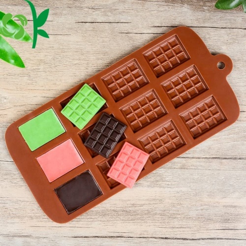 Cetakan Cokelat Bentuk Wafel Silikon Mini