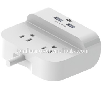 UL etl dual usb charger power bar /American usa surge protected power strip usa /surge adapter
